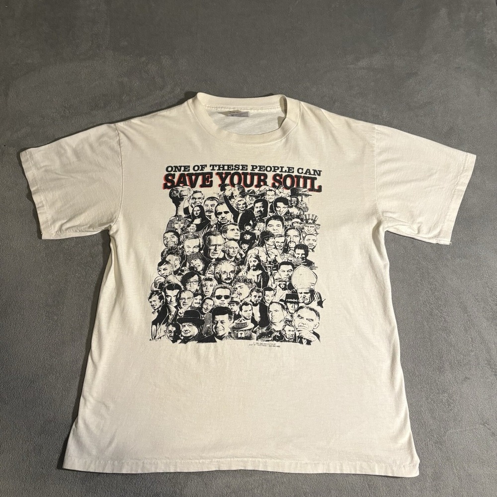 1992 One Of These‎ People Can Save Your Soul Jesus Tee - Size XL